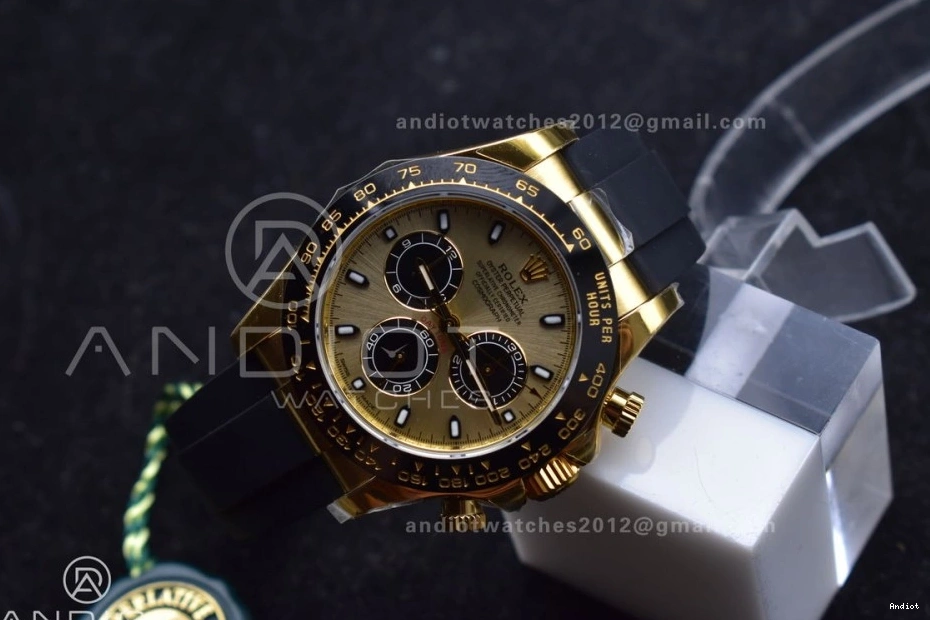 Snug 116518 Edition on Best Daytona ZF Oyster-flex LN (Gain YG Dial Strap Weight) SH4130 Black 770 1:1 0727